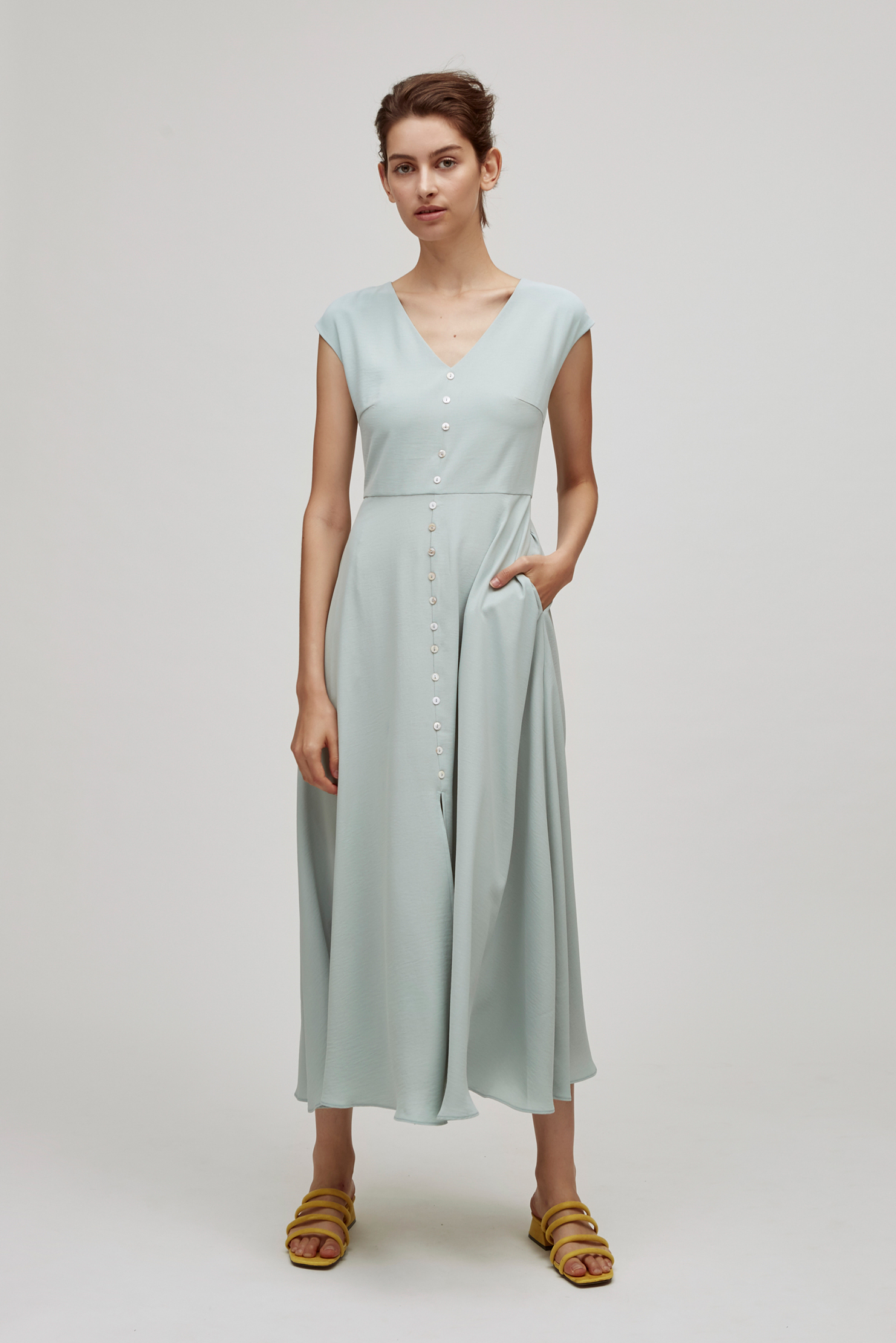 Button-Down Maxi Dress