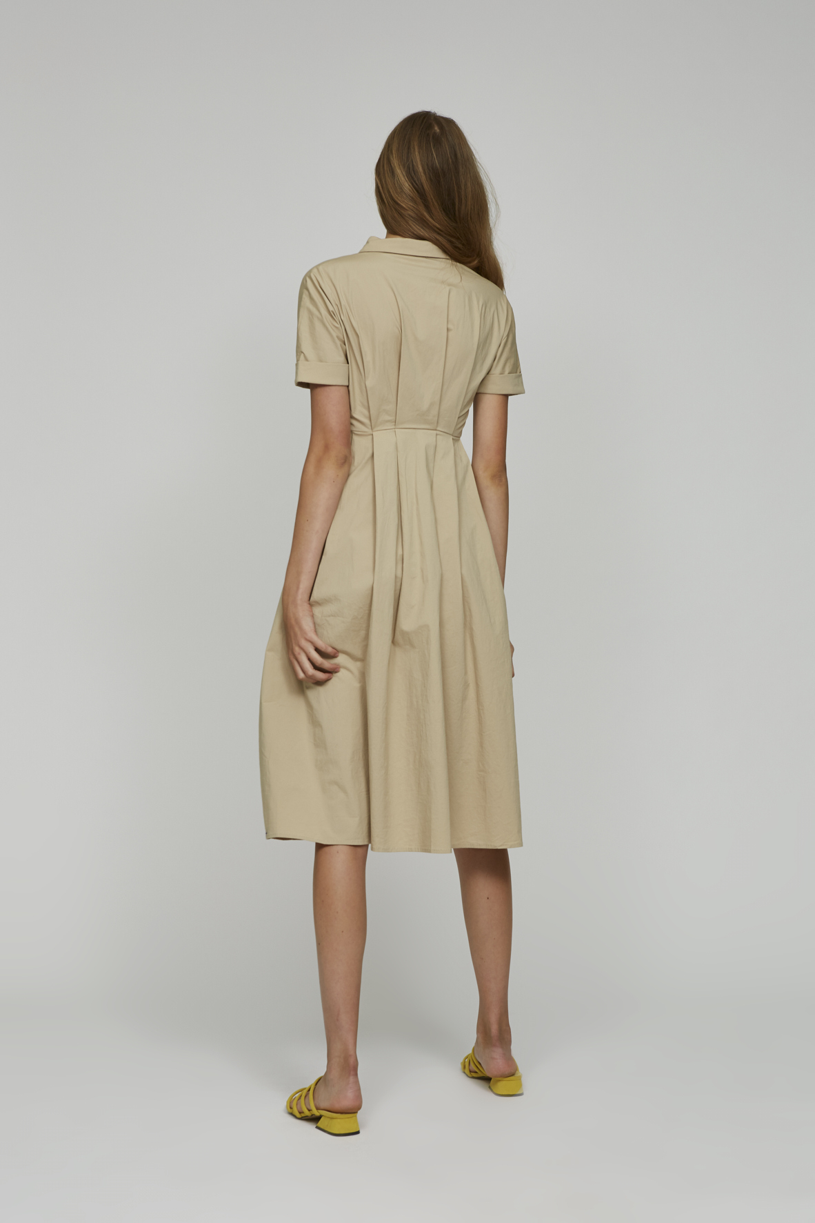 Cotton Pleated Dress Our Second Nature