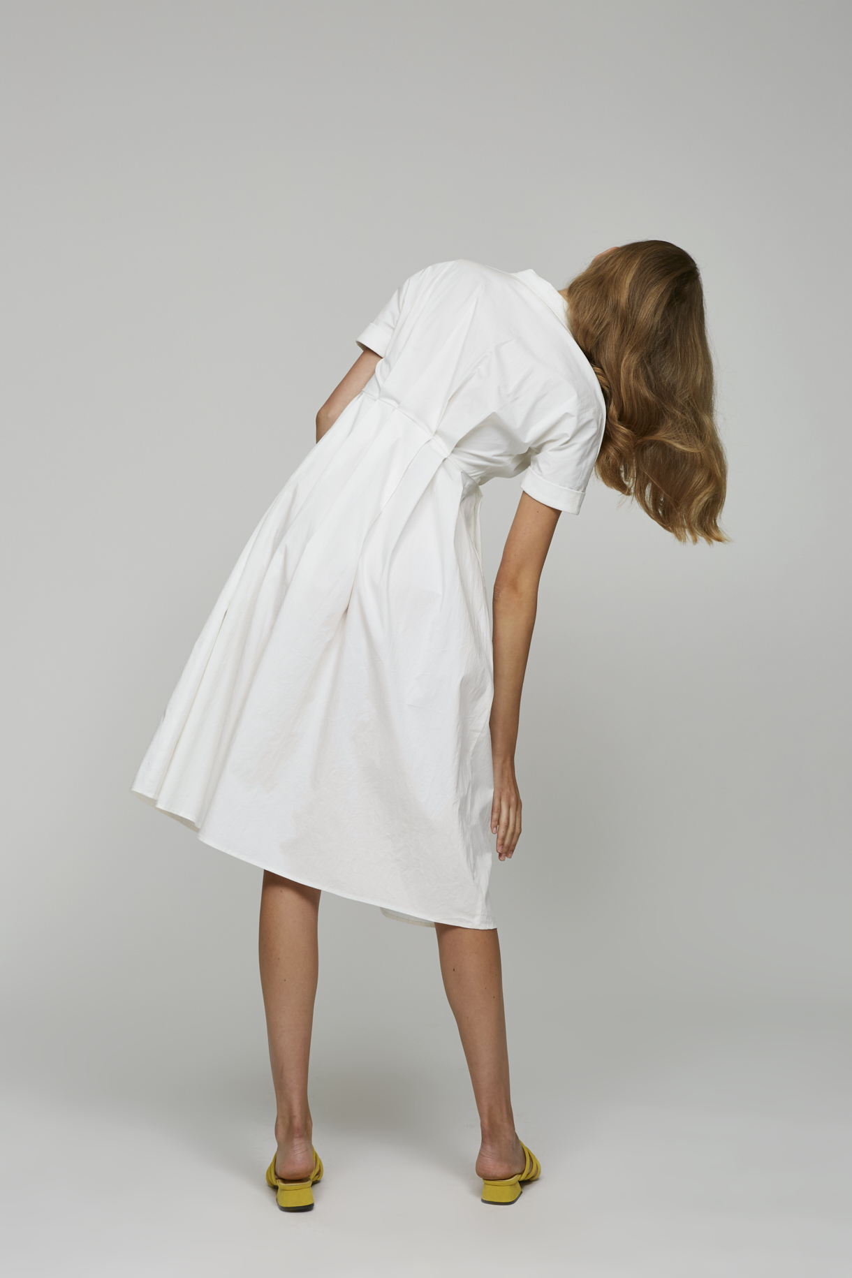 Cotton Pleated Dress Our Second Nature