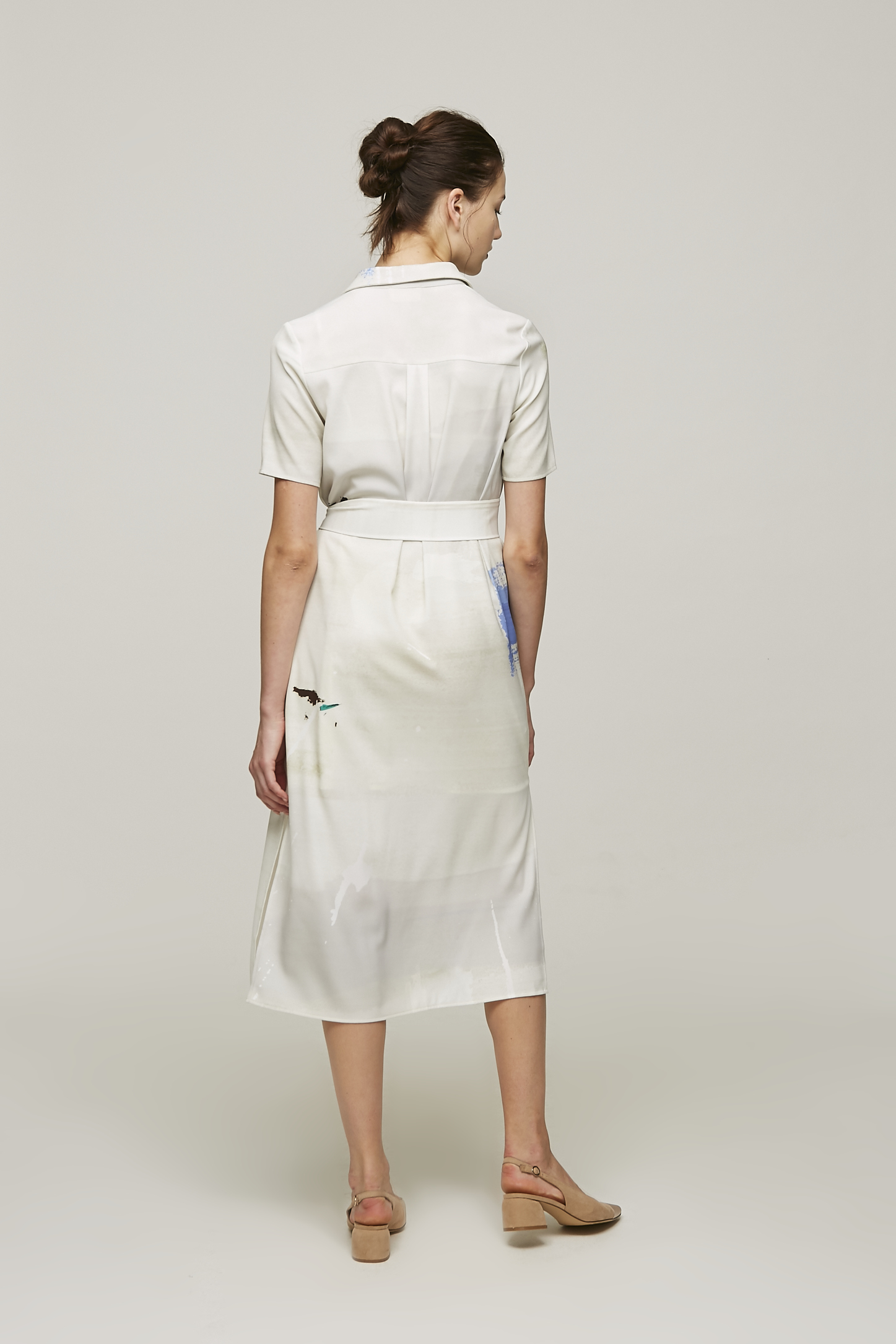 ae button down midi dress