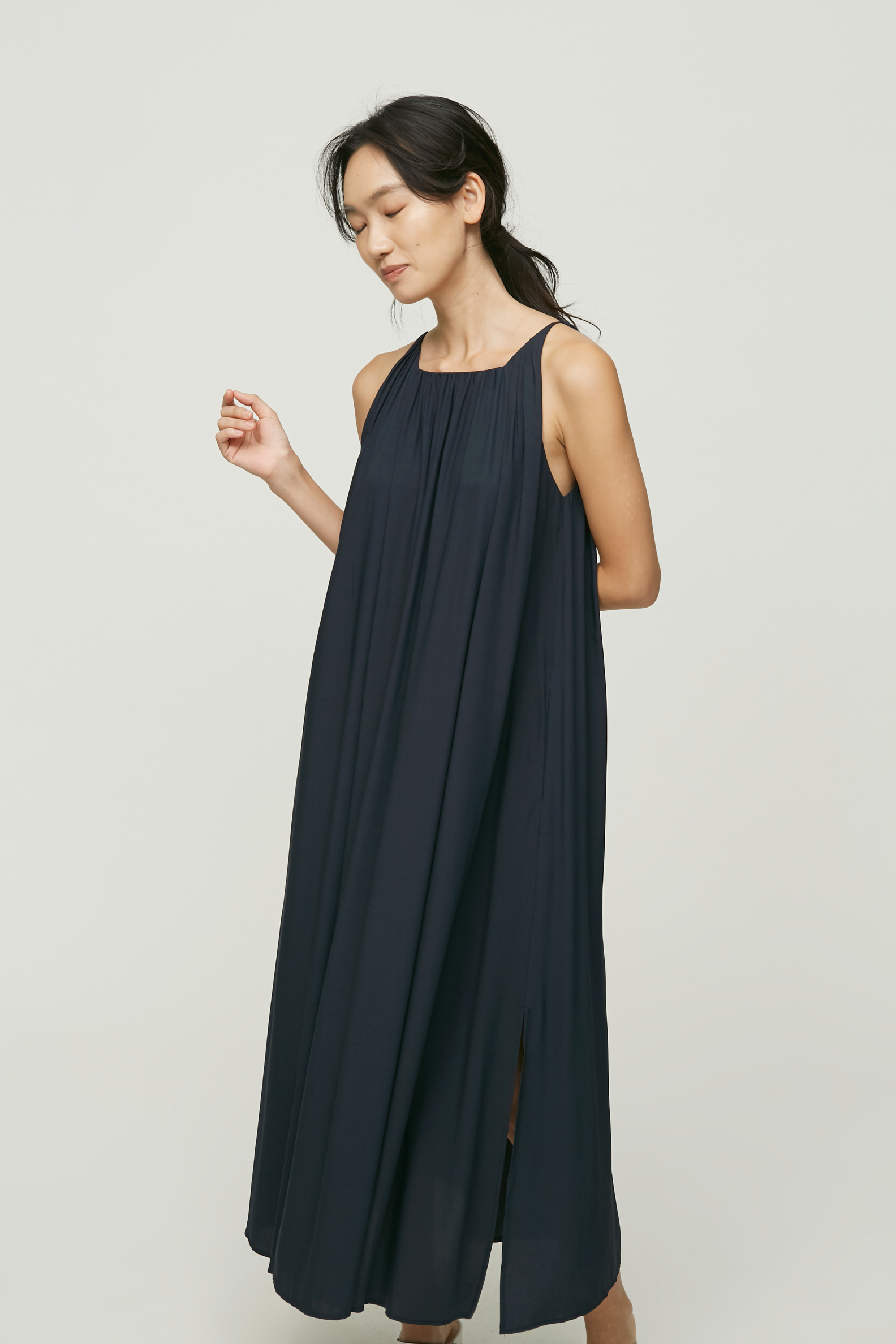 square maxi dress