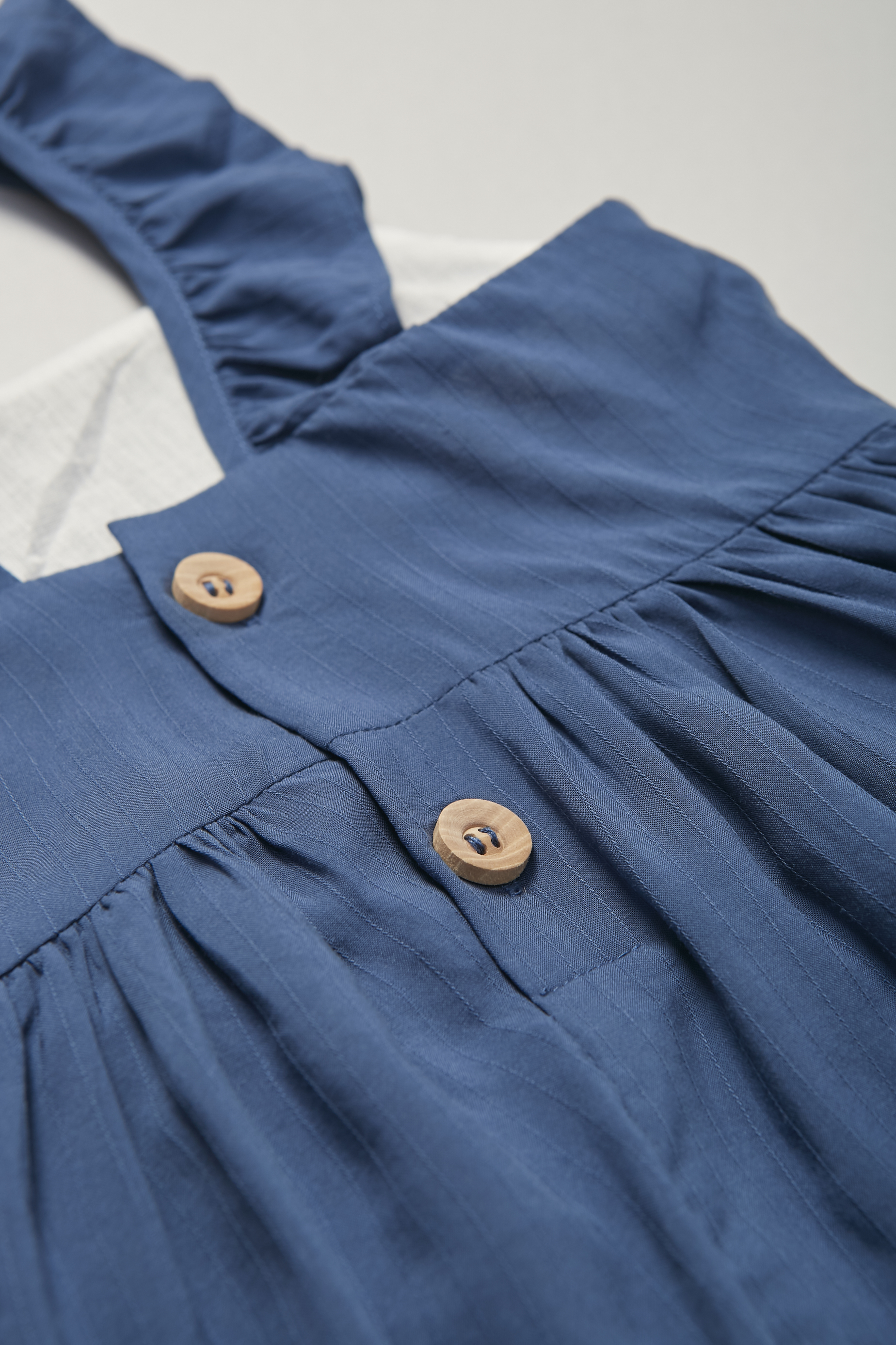 V-Back Ruffle Dress