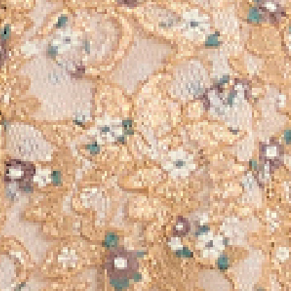 Beige Floral Lace